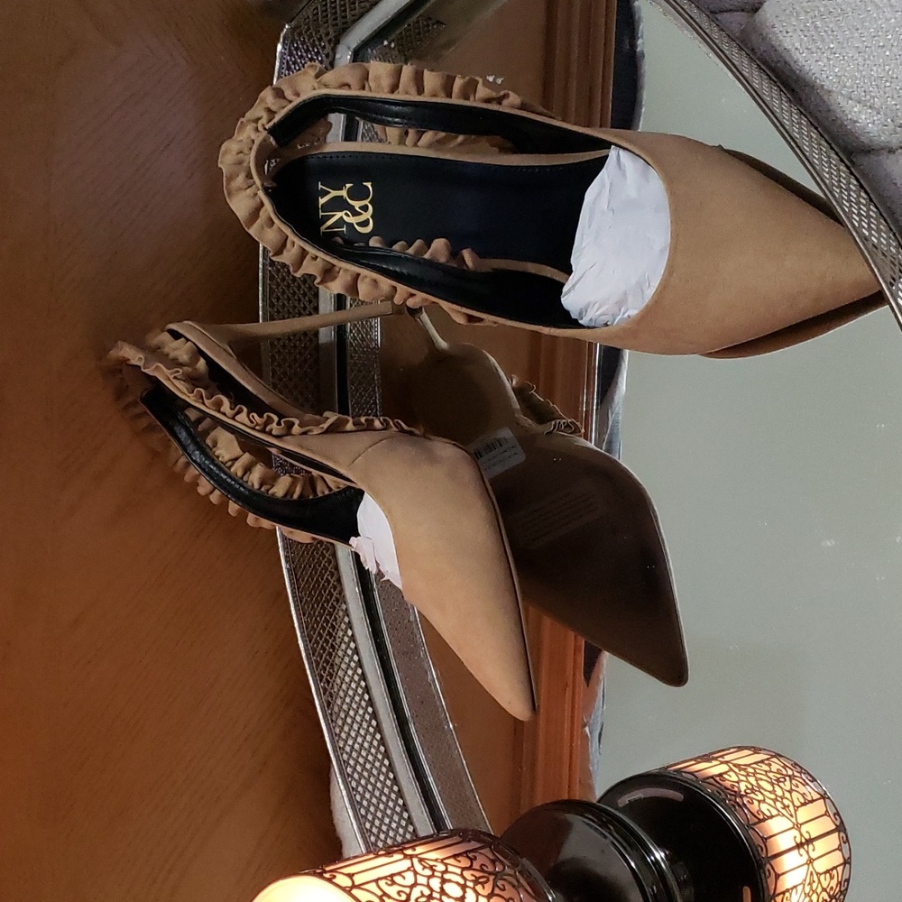 Sling back heels